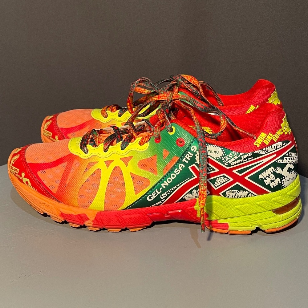 ASICS Gel-Noosa Tri 9 Women’s 7.5 – Bright Orange / Red Pepper / Flash Yellow